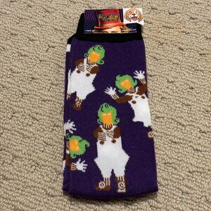 New Willy Wonka Novelty Crew Socks Size 6-12/13 - Men's/Women's -